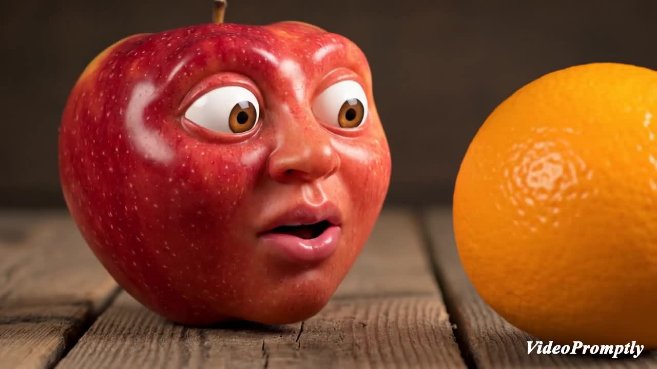 Anthropomorphic Apple Eating