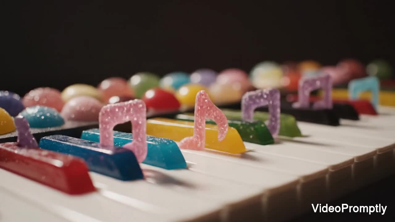 Candy Keyboard Musical Notes