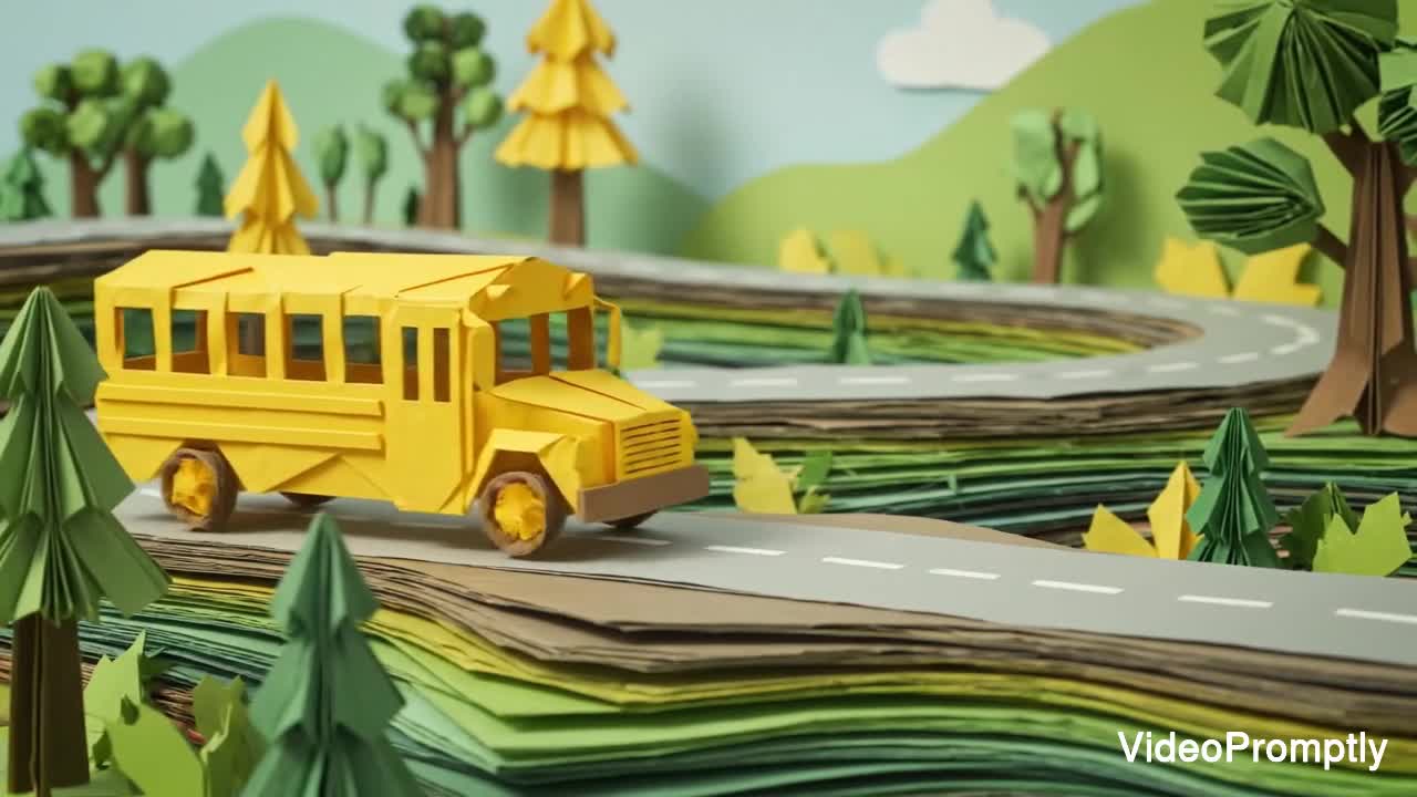 Origami School Bus Physics