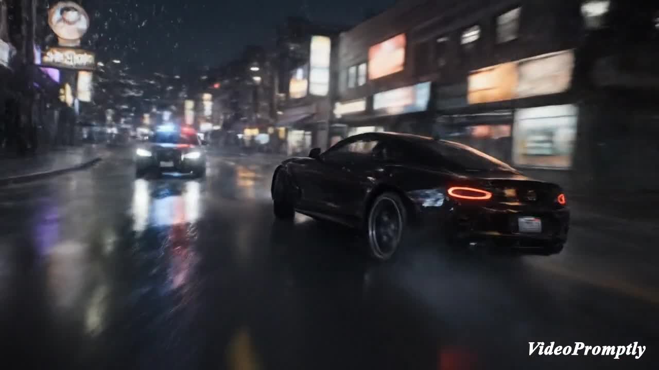 Rain-Slick Drift Chase