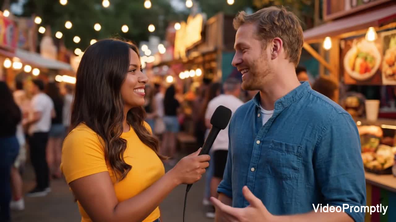 Street Interview Food Festival